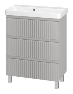 Напольная тумба под раковину Brevita Victory VIC-07070-50-03Я 70см серый шёлк